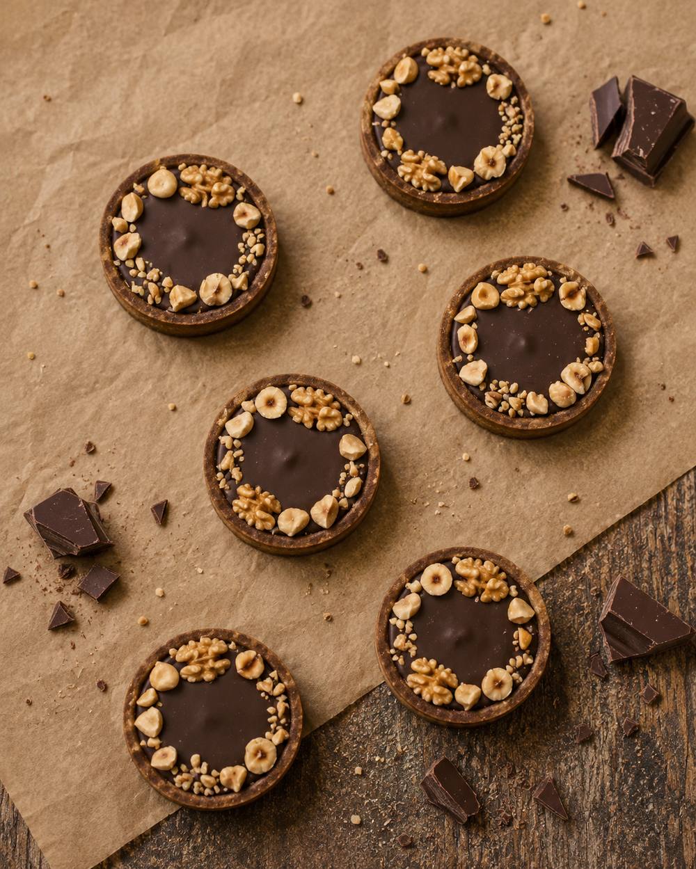 Chocolate mini pie — lifestyle