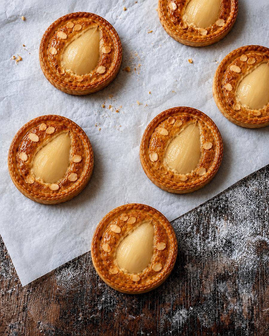 Pear mini pie — lifestyle